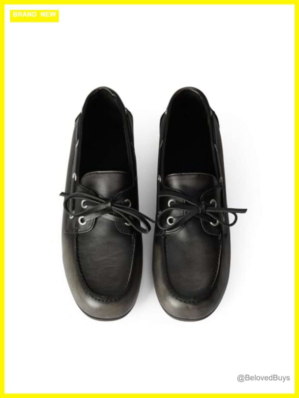 Women's Faux Leather Bow Lace Up Loafers Flat Slip On Shoes Work